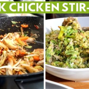 2 QUICK CHICKEN STIR FRY DINNERS: Easy Keto / Low Carb Dinner Inspiration