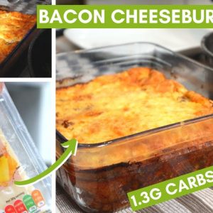 Bacon Cheeseburger Pie: Keto Dinner Idea! // UK ingredients