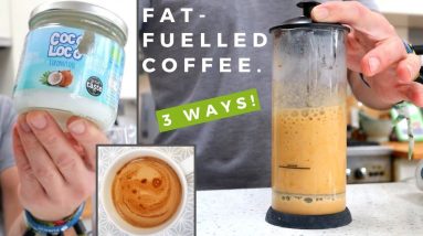 "Bullet Proof Coffee" Recipe: 3 ways! // Fat-Fuelled Keto Coffee!