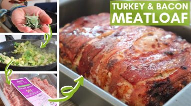 Easy Turkey & Bacon Meatloaf: Budget-Friendly Keto Dinner!