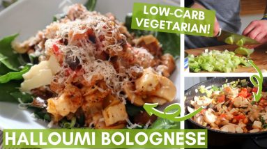 Halloumi Bolognese Recipe - Vegetarian Keto Dinner!