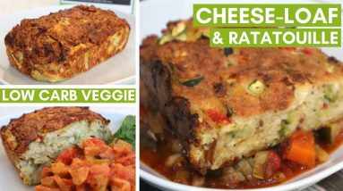 Keto 'Cheese-Loaf' Recipe & Ratatouille - Low Carb Vegetarian Dinner!