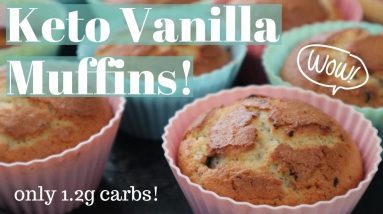 Keto Vanilla Muffins Recipe (choc chip!)