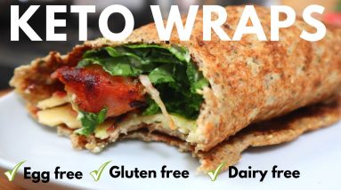 Keto Wrap & Tortilla Recipe! // Low Carb Lunch Idea