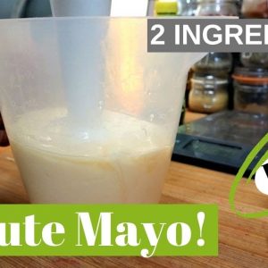Minute Mayonnaise Recipe - Keto, Dairy Free, & only 2 ingredients!