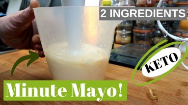 Minute Mayonnaise Recipe - Keto, Dairy Free, & only 2 ingredients!