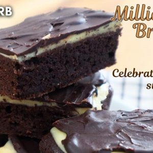 Millionaire Brownie Cake: Keto Celebration Tray Bake Recipe - 10,000 SUBSCRIBERS! // UK Ingredients
