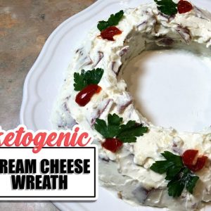 Cream Cheese Wreath || 🎄 12 Days of Keto Christmas 🎄