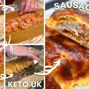 Sausage Plait using Michele's Keto Dough: Keto Lunch / Meal Prep Recipe