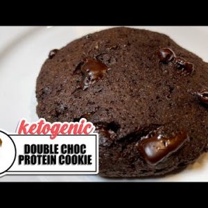 Double Chocolate Protein Cookies [MICROWAVE] || The Keto Kitchen UK