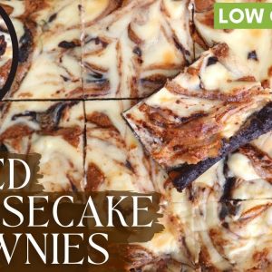 Low Carb Baked Cheesecake Brownie Recipe!