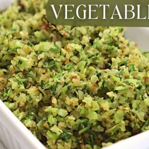 Veg Rice - Low Carb Rice Alternative // Keto and Low Carb Side Dish